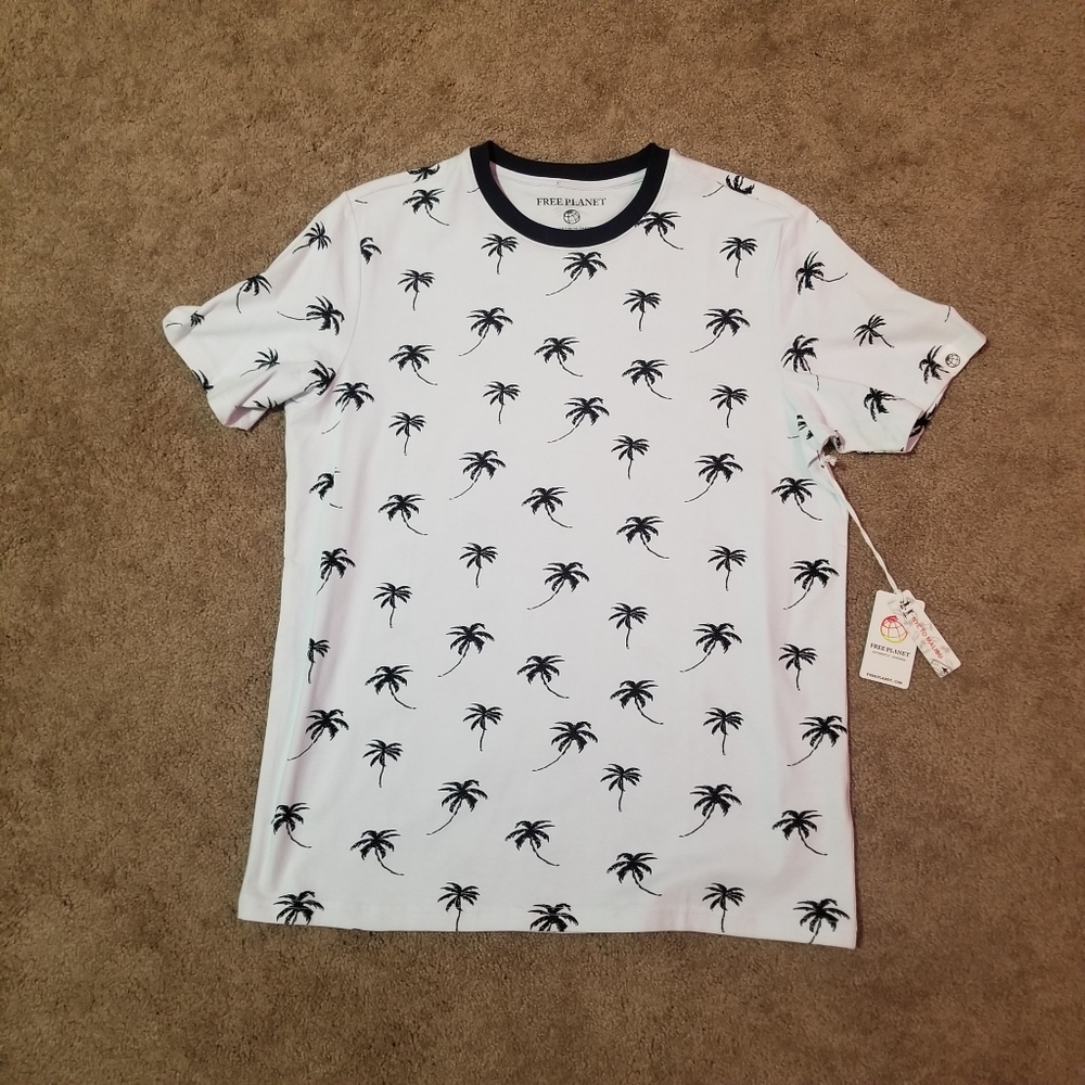 Small mens palm tree t-shirt